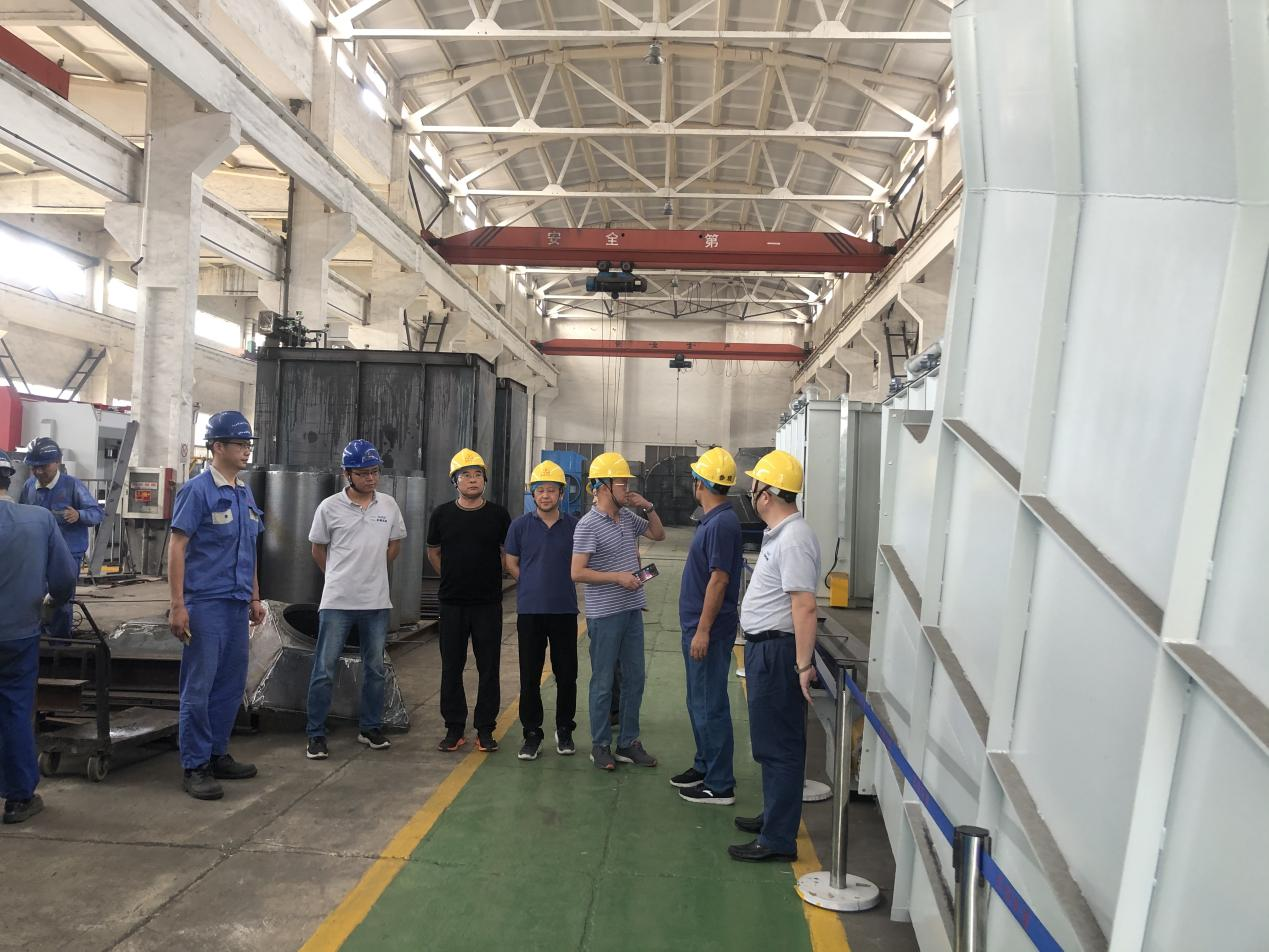 著名跨国集团——圣戈班公司莅临我司验收除尘系统设备